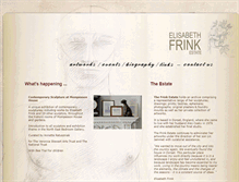 Tablet Screenshot of elisabethfrink-estate.com